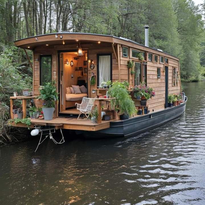 Living the dream, one houseboat at a time.😍