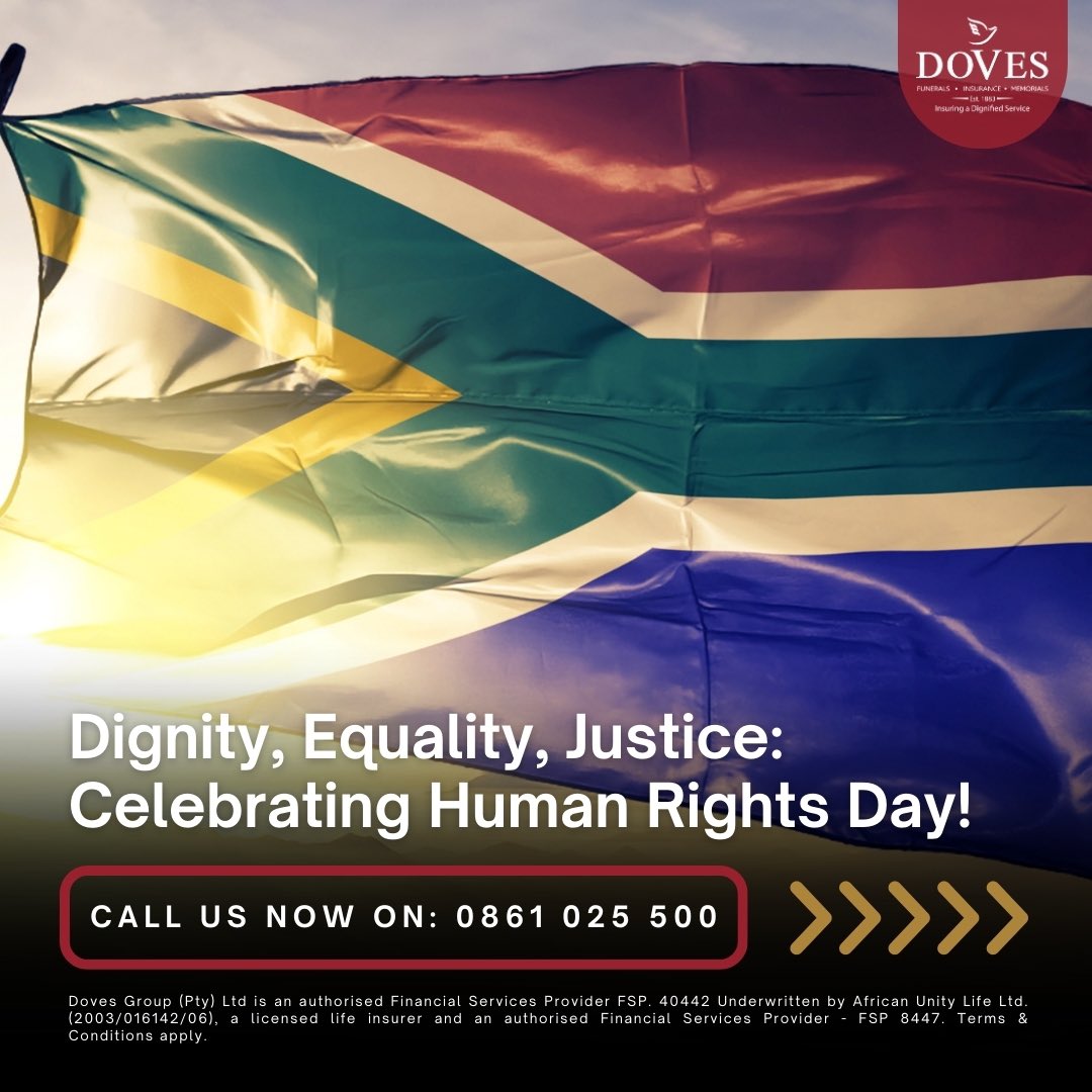 Doves_Insurance's tweet image. We commemorate the brave souls who fought tirelessly for equality, justice, and freedom during the struggle against apartheid. Let's use this day to renew our commitment to protecting and promoting the rights of every individual. #humanrightsday #DovesInsuranceSA