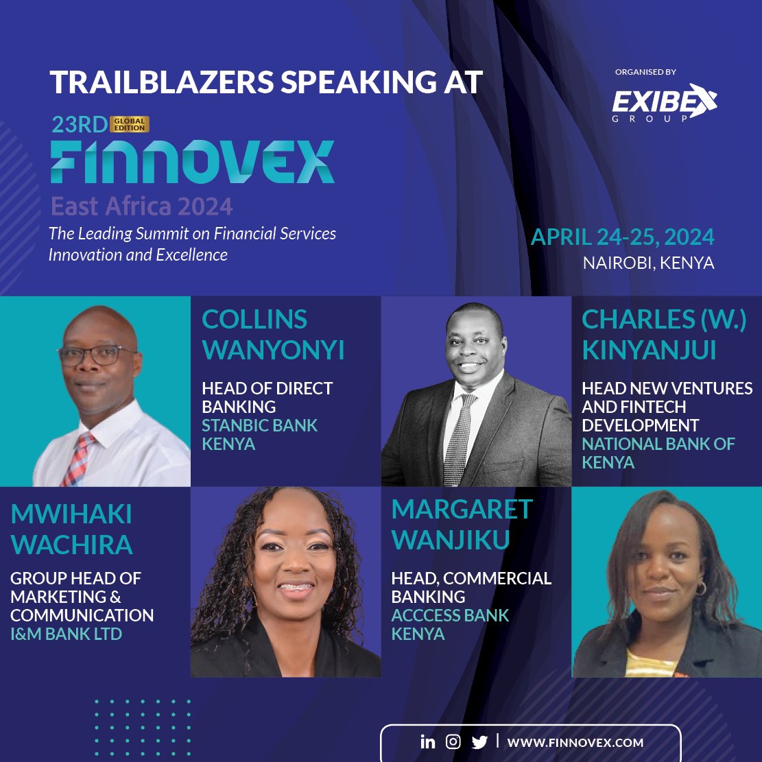 𝗟𝗲𝗮𝗱𝗶𝗻𝗴 𝘁𝗵𝗲 𝗙𝘂𝘁𝘂𝗿𝗲:@_Finnovex 𝗘𝗮𝘀𝘁 𝗔𝗳𝗿𝗶𝗰𝗮 𝟮𝟬𝟮𝟰 𝗘𝗺𝗯𝗮𝗿𝗸 𝗼𝗻 𝗮 𝗷𝗼𝘂𝗿𝗻𝗲𝘆 𝗼𝗳 𝗳𝗶𝗻𝗮𝗻𝗰𝗶𝗮𝗹 𝗶𝗻𝗻𝗼𝘃𝗮𝘁𝗶𝗼𝗻 𝘄𝗶𝘁𝗵 𝘁𝗵𝗲𝘀𝗲 𝗲𝘅𝗰𝗲𝗽𝘁𝗶𝗼𝗻𝗮𝗹 𝗹𝗲𝗮𝗱𝗲𝗿𝘀 . Secure your spot at ea.finnovex.com #FinnovexEA2024