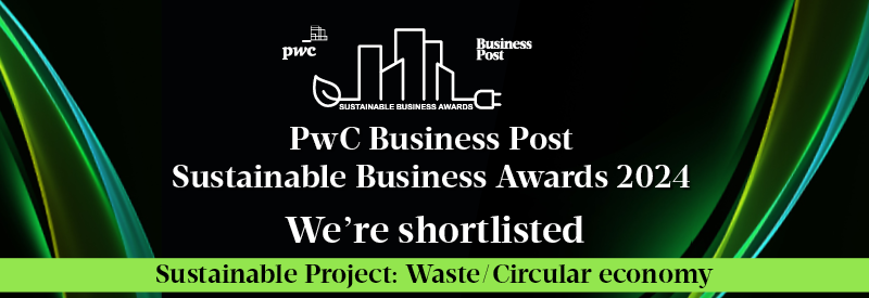 Best of luck to everyone at tonight's @businessposthq @PwCIreland #SustainableBusinessAwards2024. We are thrilled to be shortlisted for the Sustainable Waste/Circular Economy Project of the Year.