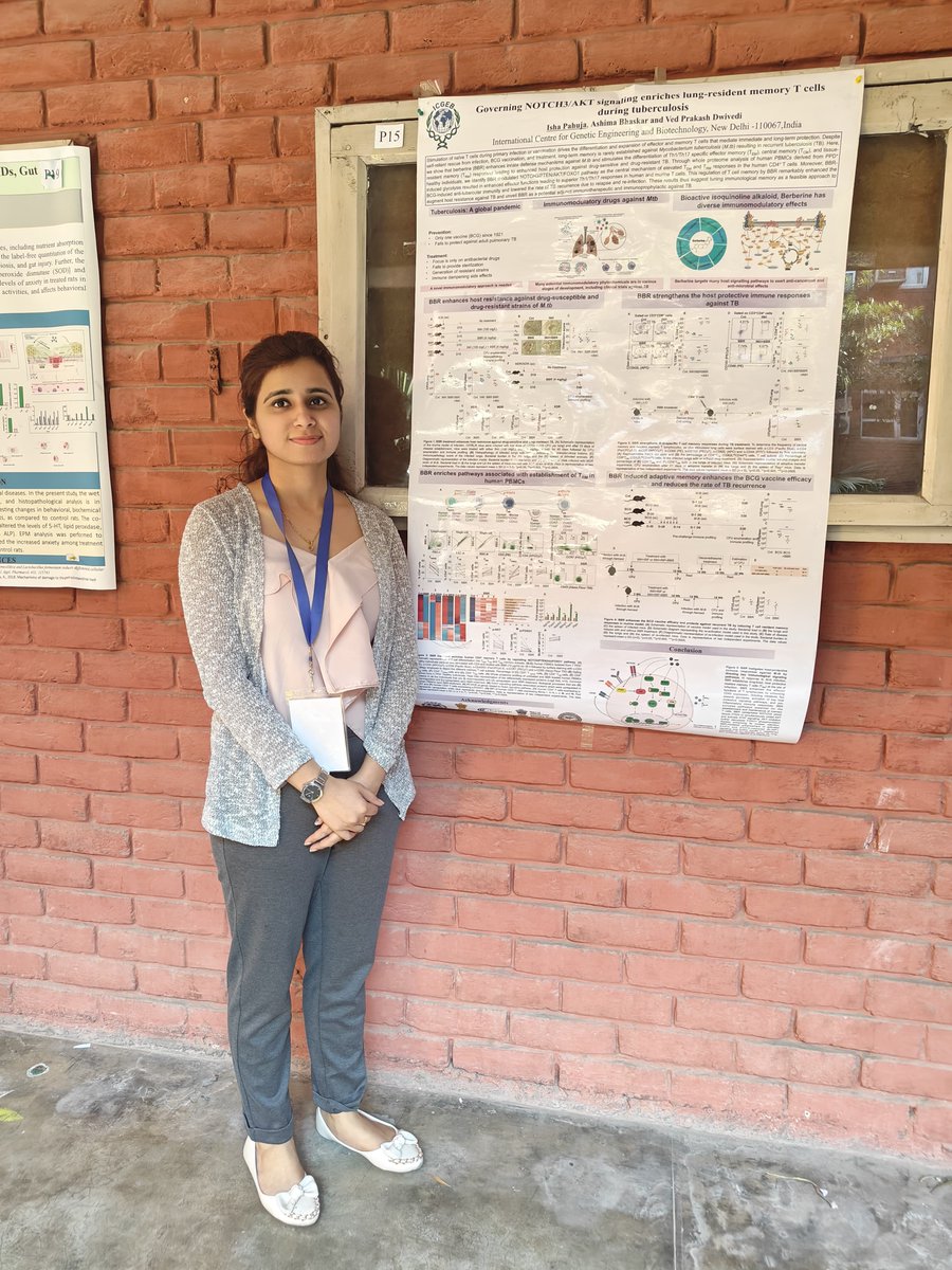 Congratulations to Ms. Isha Pahuja, PhD scholar, Immunobiology group, for winning the Best Poster Award at the 18th Annual Science Fest Biosparks 2024, arranged by the School of Life Sciences, Jawaharlal Nehru University, New Delhi.
<a href="/ICGEB/">ICGEB Official</a> <a href="/ICGEBNewDelhi/">ICGEB, New Delhi</a> <a href="/DrVed23/">Dr. Ved Prakash Dwivedi</a> <a href="/ishapahuja61368/">Isha Pahuja</a>