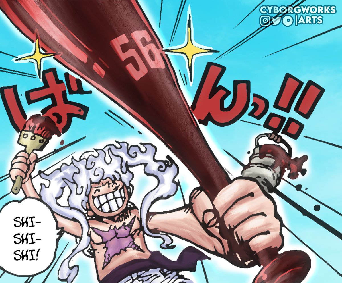 Gear 5 Luffy gets the Bat for the Homerun⚡ One Piece Manga
