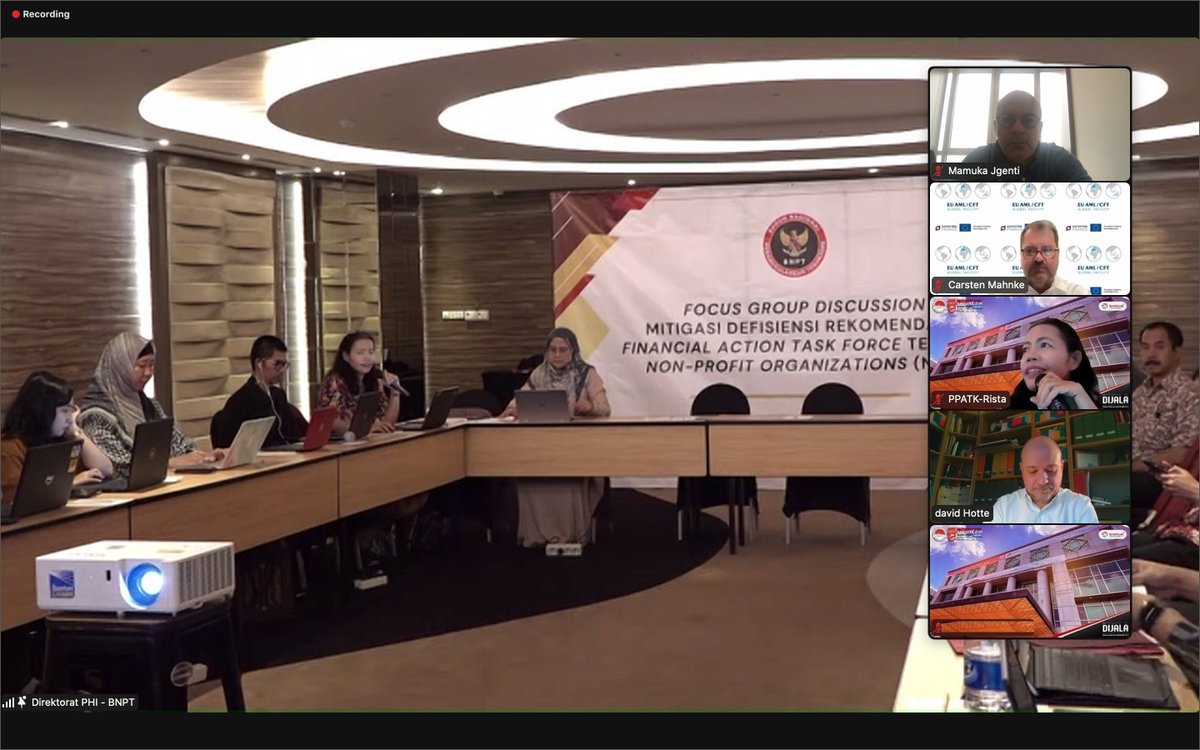 🇮🇩 Engaging with #Indonesia's to Strengthen Financial Integrity 🇮🇩 The EU Global Facility joined the 1st Focus Group Dialogue co-organised with the Indonesian authorities on ensuring compliance with FATF Recommendation 8 requirements. linkedin.com/feed/update/ur…