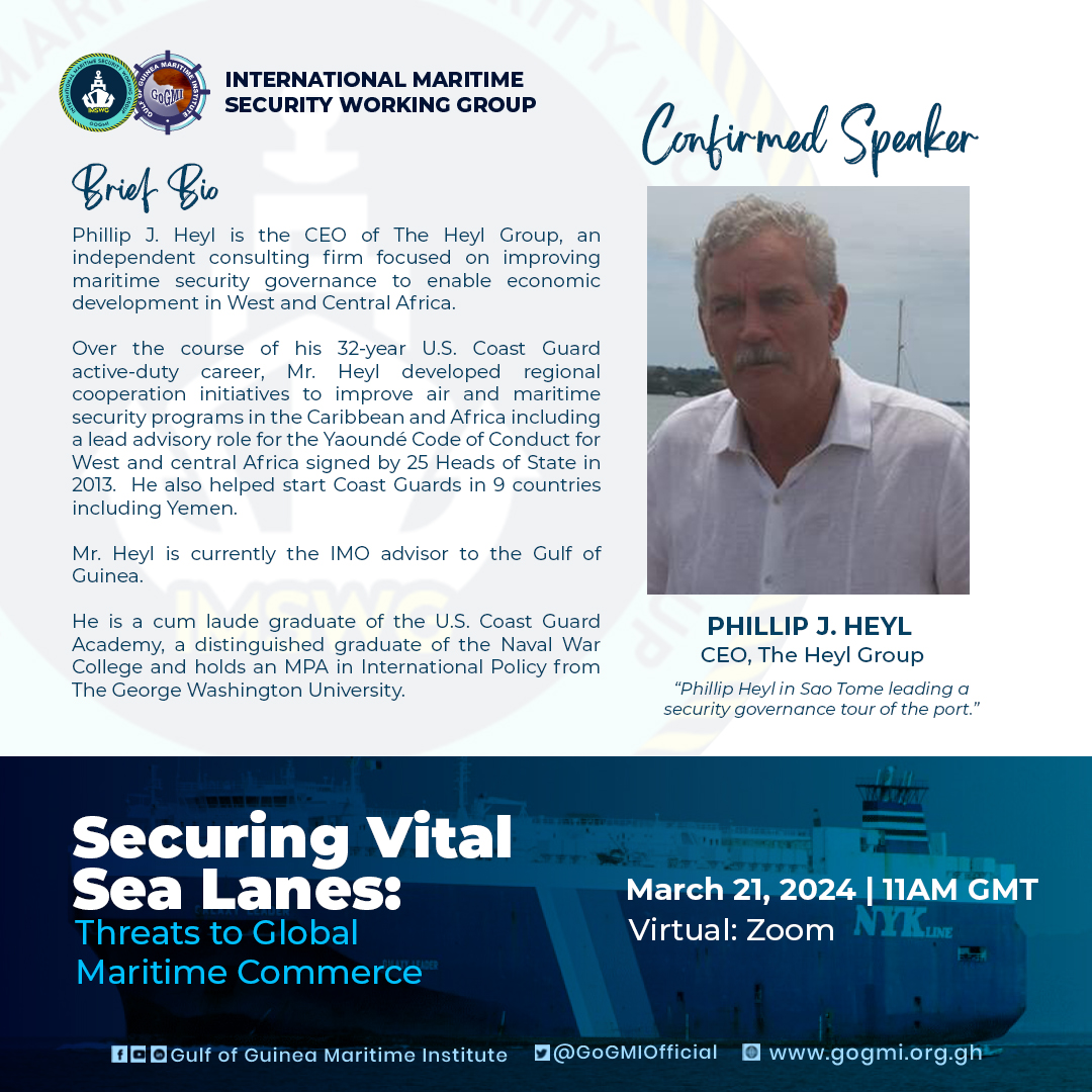 HAPPENING TODAY: GOGMI IMSWG MEETING - ''SECURING VITAL SEA LANES: THREATS TO GLOBAL MARITIME COMMERCE''. Register now via lnkd.in/dy_QUjnu #maritimeindustry #maritimesecurity #shipping #RedSea