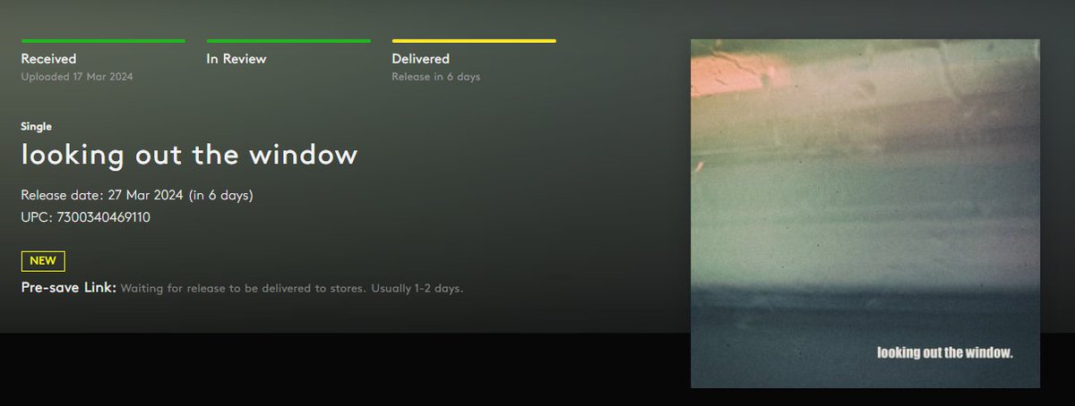 soon ... release via <a href="/amuse_io/">amuse</a> 
if you want to listen somewhere else before ...
vheissu77.bandcamp.com/track/looking-… it's already on #bandcamp