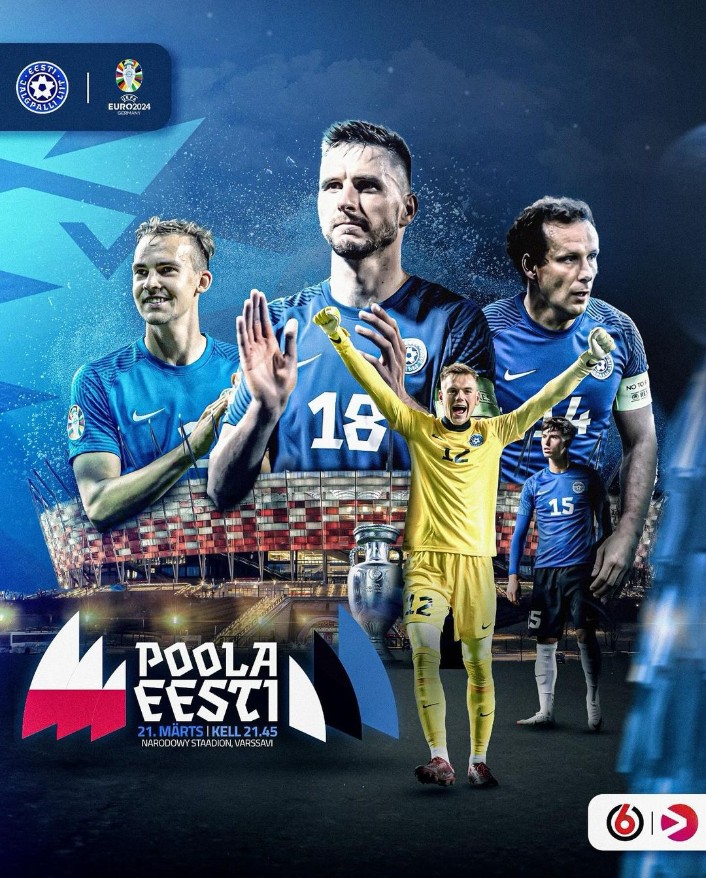 UN MATCH POUR L'HISTOIRE
Demi finale des barrages de l'Euro
Pologne 🇵🇱- Estonie 🇪🇪
Nos Estoniens vont tenter de créer l'exploit face a une belle Pologne
Peu importe le résultat, On sera toujours fier de vous 🔵⚫
#EuropeanQualifiers 
#Euro
#Football
#Estonie