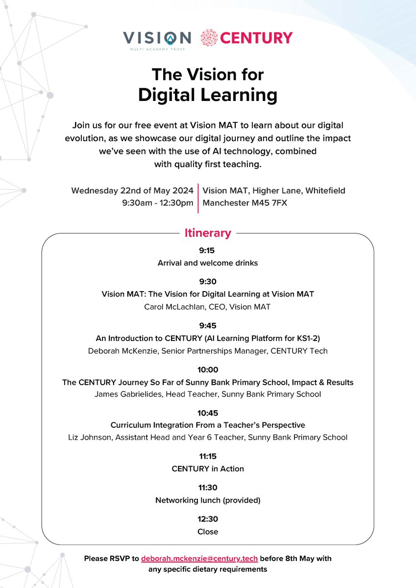 📢 Calling all educators... Join us for a FREE event to learn more about our exciting digital evolution 🙌 ➡️See flyer below for more information⬅️ #digitaljourney #AItechnology #qualityfirstteaching ✅DON'T MISS OUT...👍