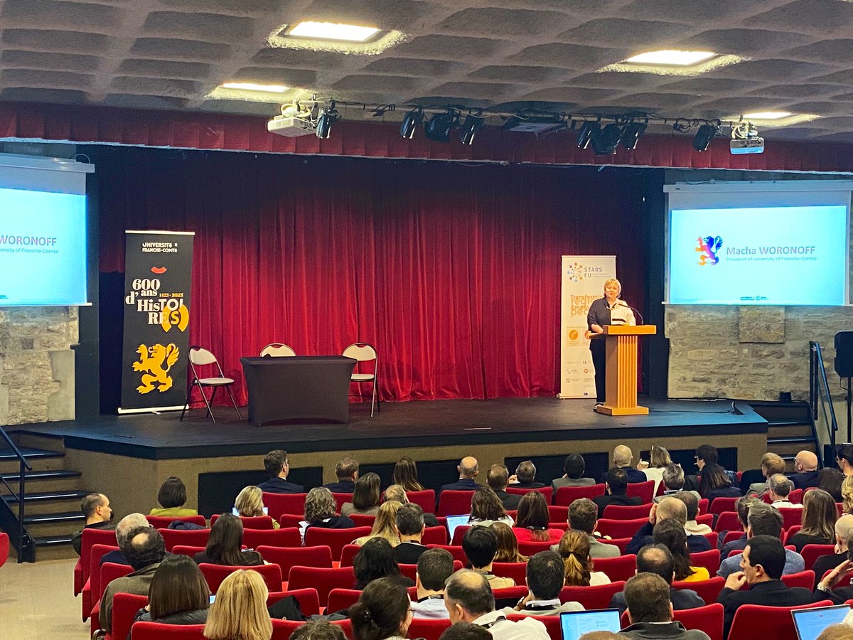 [#STARSandU] ✨
LIVE🔴Conference STARS EU
 
« STARS EU is not just a project, it is a long-term vision that we are collectively pursuing. A vision for the future of higher education and research in Europe.» @WoronoffMacha