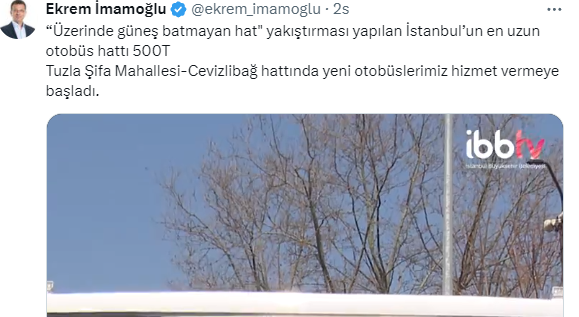 Ekrem İmamoğlu'nun Ekranı