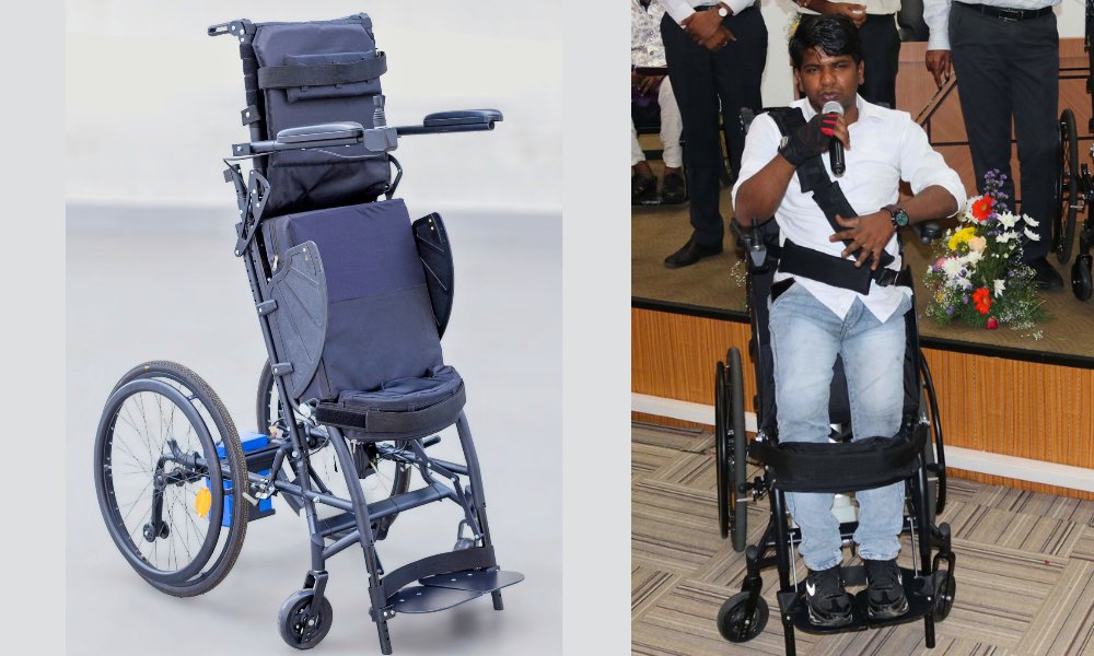 IIT Madras Unveils NeoStand, A Customizable Electric Standing Wheelchair  and Made With Indigenous Technology indianweb2.com/2024/03/iit-ma…

@iitmadras @tataelxsi @TTKGROUP_ #assistivetech #disabled #HealthTech