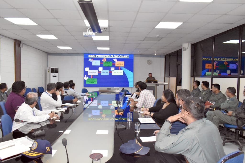 SIDMIndia's tweet image. #SIDM facilitated a visit for 15 industry members to 7 BRD, @IAF_MCC on March 18, 2024. The visit provided an opportunity for the industry to engage in meaningful discussions with senior IAF officers, gaining insights into #indigenization processes and requirements.