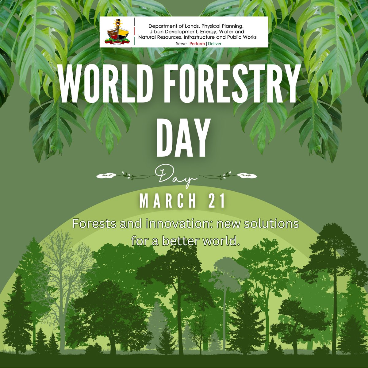 'Happy World Forestry Day. Let's celebrate the power of innovation in our forests, where new solutions are sprouting to create a brighter, greener future for all. Together, let's nurture and protect our precious ecosystems. #forestsandinnovation #betterworld #WorldForestryDay