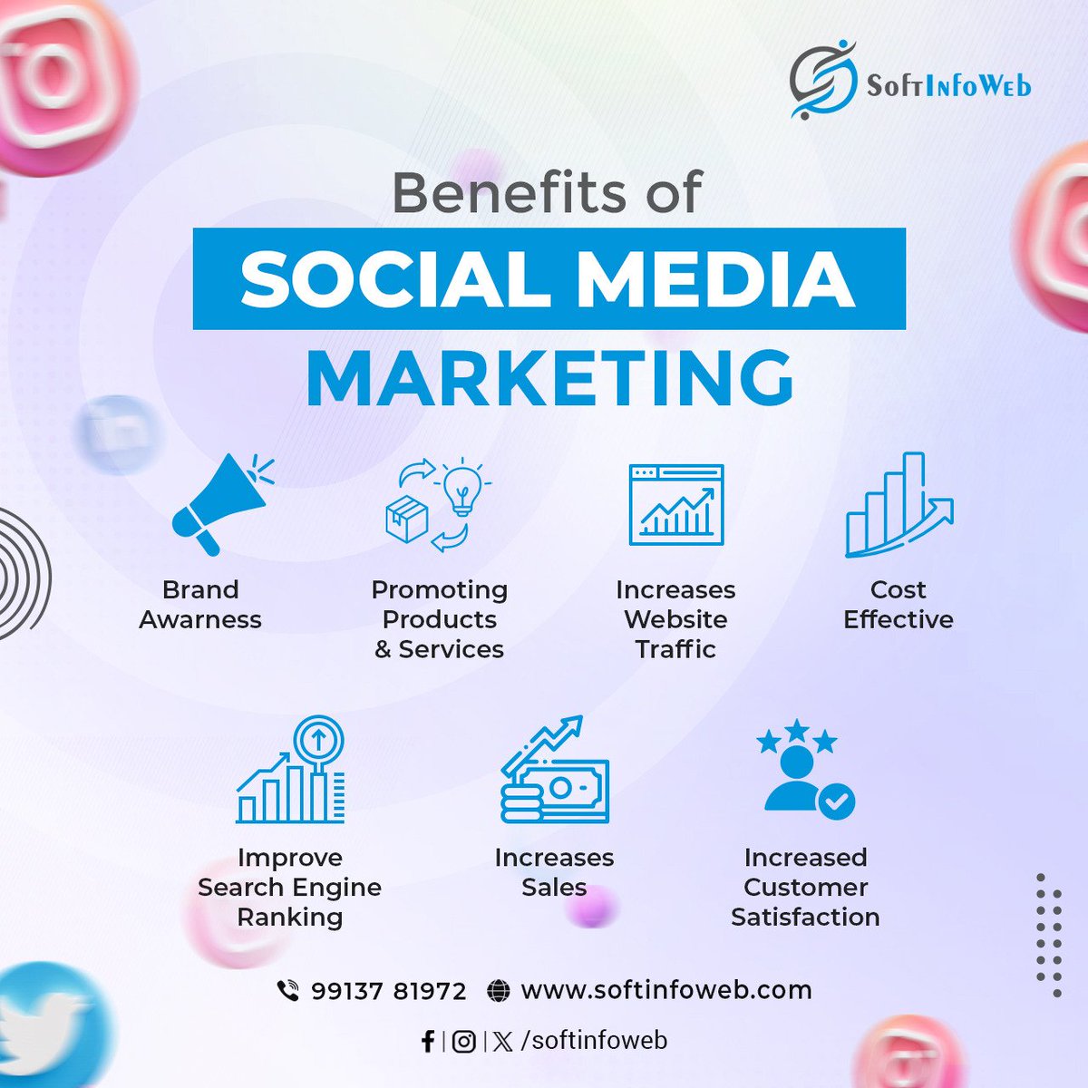 softinfoweb's tweet photo. Unleash the ROI potential of Social Media Marketing! 📊 Elevate your brand presence, drive targeted traffic, and convert leads into loyal customers.

#socialmediamarketing #SocialMediaStrategy https://t.co/5HoxmTUjnp