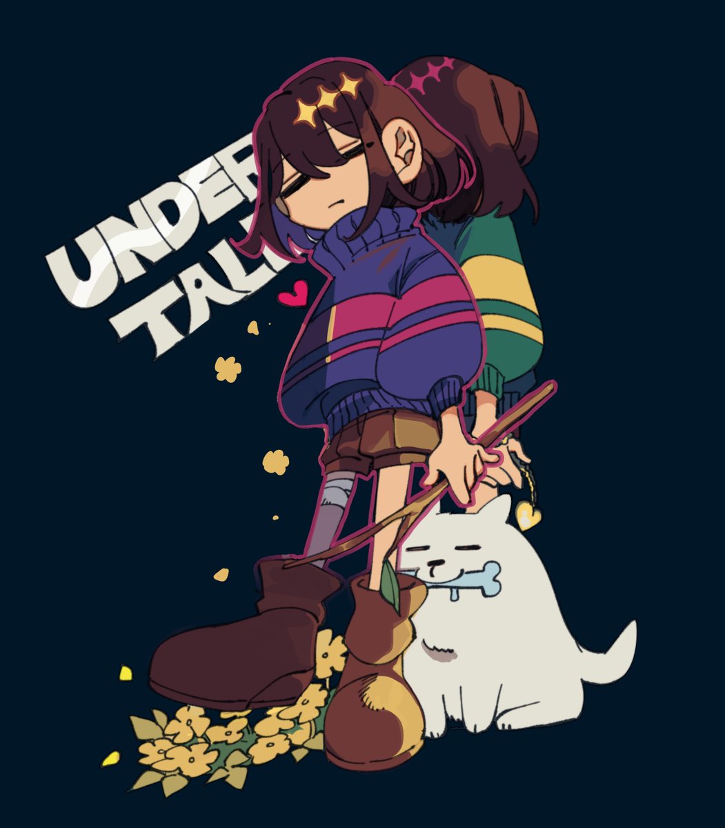 Chara(Undertale) ,frisk 「一生好きゲーム 」|しちみ🐣春例い21abのイラスト