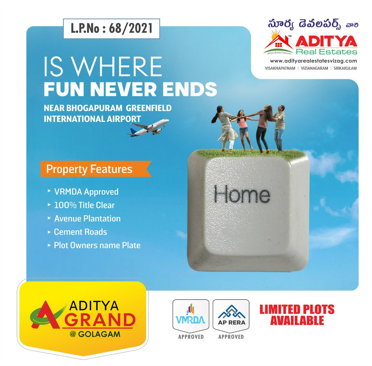 AdityReal's tweet image. Your home isn't just a place to rest and rejuvenate, but also have fun and enjoy too.

That's why always be prudent when you are buying a property to make your home. Aditya Grand fits the bill here perfectly.
#Realestate #BestFeatures #LimitedPlotsAvailable #buynow #VMRDAApproved
