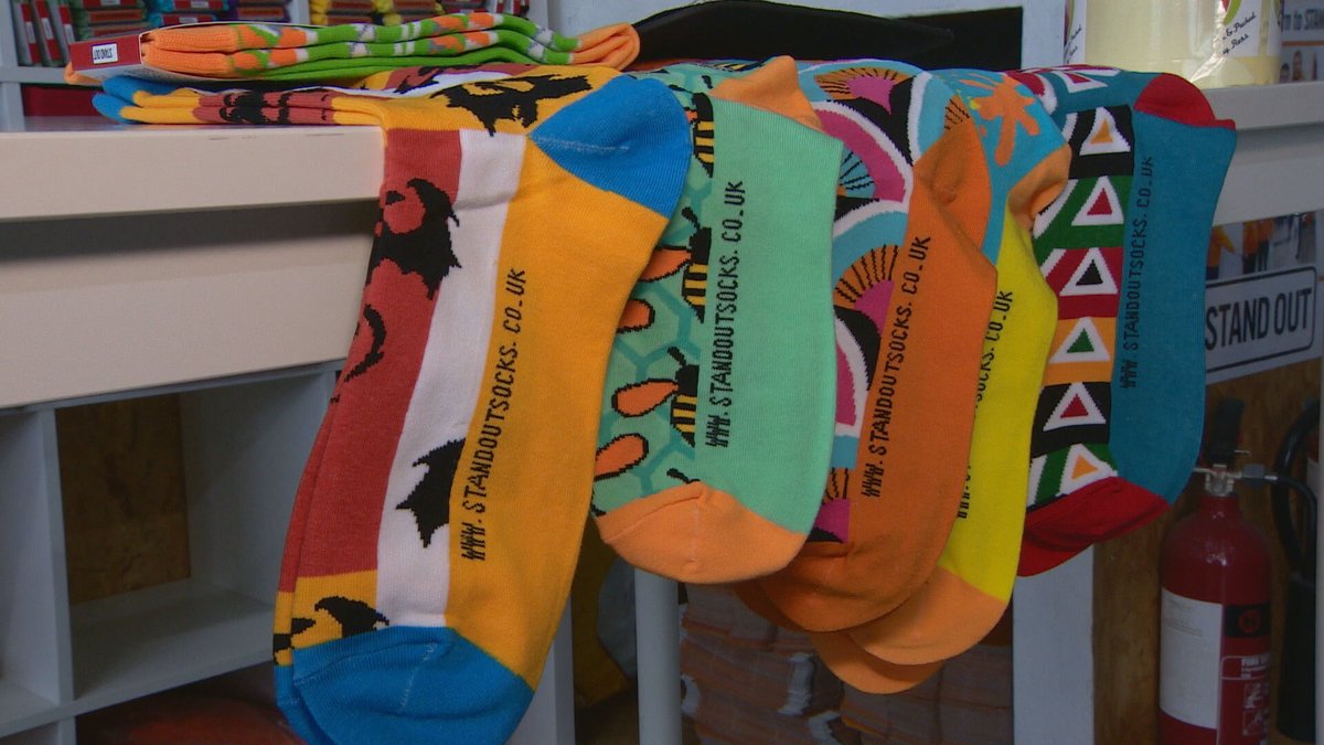 vicwhittamITV's tweet photo. Sheffield Mencap is encouraging people to wear their brightest socks to celebrate #WorldDownSyndromeDay  today. The ‘Rock Your Socks’ campaign runs every year. Over 9,000 people in Sheffield live with a learning disability. https://t.co/qgR6Xg5i2t