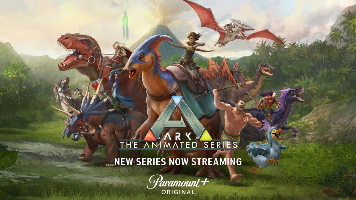 survivetheark's tweet photo. ARK: The Animated Series has arrived on @paramountplus! 

Featuring a star-studded cast including @myeoh_official, @GerardButler, @russellcrowe, David Tennant and @vindiesel , ARK: The Animated Series is now streaming in the US and Canada.

https://t.co/9ZRjGB5Ggn