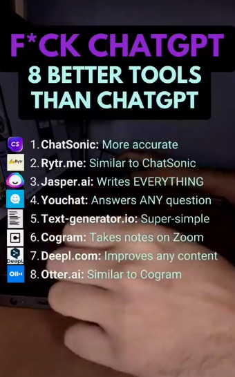 8 Better tools than chatgpt.
#learn #languagelearningaesthetic #learningaesthetic #newyearsnaildesigns #knowledge #techno #futuristictechnology #skillababy #gymnasticsskills #AEWDynamite #Ohtani #Storm #Stanton #Blockchain