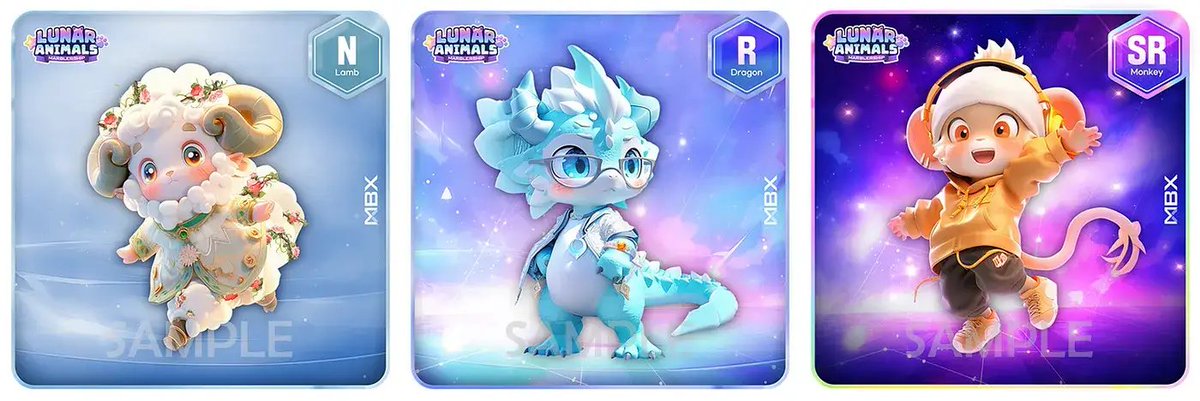 0xC_Web3's tweet image. 韓国で話題のNFTプロジェクト紹介✨

Lunar animals NFT： marblership.marblex.io

〜Lunar animals NFTとは〜
「Lunar animals NFT」は、NFT入手時の楽しさやコレクションの魅力を高める13種類の可愛らしい動物をモチーフにしたコンセプトで構成されています！

ユーザーはMARBLEX…