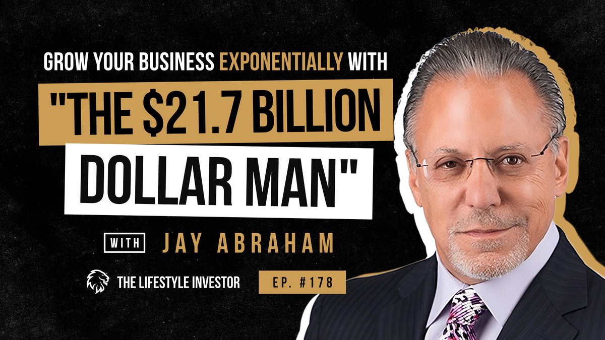 jwdonald1's tweet photo. New ep: “$21.7 Billion Dollar Man” @RealJayAbraham shares proven strategies that have generated billions of revenue for his clients.
Go listen👉 https://t.co/OiB2SmiPgB
#business #entrepreneurship #businessgrowth #mindset #businessowner #BusinessStrategy #funnelvision #success https://t.co/tb7QFWDxWH