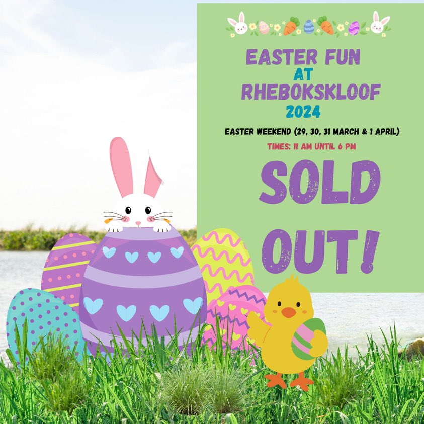We are officially SOLD OUT! Brace yourself for the biggest Easter Weekend event in the Winelands this year! #easter2024