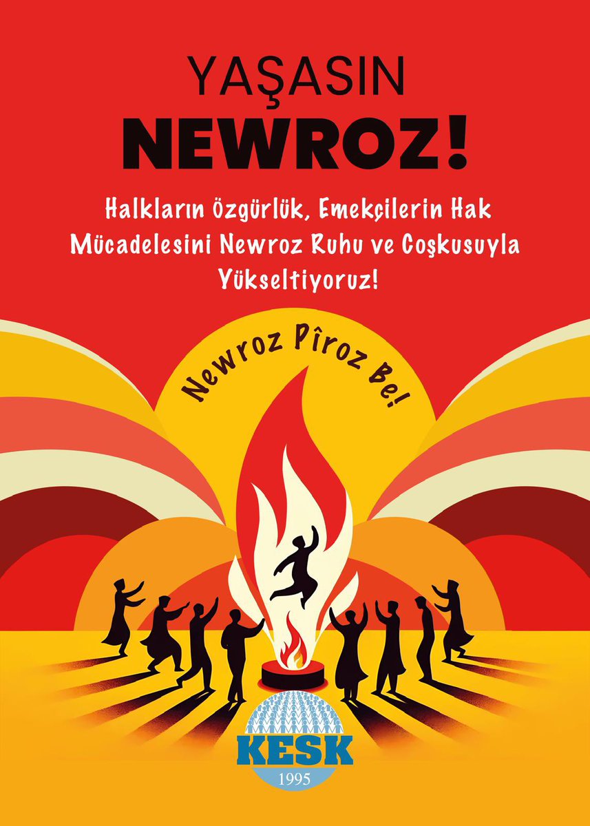 Mazlumların çaktığı kıvılcım, Bütün İnsanlığı ısıtan güneş oldu. #NewrozPirozBe