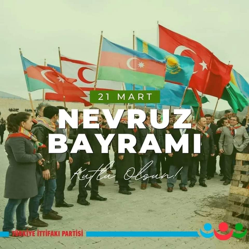 Türk'ün bayramı Nevruz, Ergenekon'dan çıkış, yeniden doğuştur. Yeniden doğuşlara şahit olacağımız nice yarınlara.

Türk Dünyasının Nevruz Bayramı Kutlu Olsun!
<a href="/DrSinanOgan/">Dr. Sinan Oğan</a>
<a href="/ms_mehmetsaglam/">Mehmet Sağlam</a>
<a href="/EnverTurkoglu76/">Enver Türkoğlu</a>
@ittifak_GM
@ittifak79
#NevruzBayramı