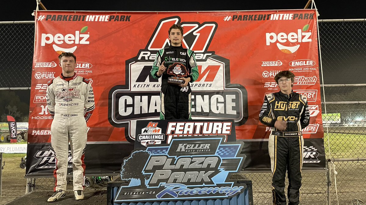 Leading all twenty-five laps earns Jeffery Pahule the @K1RaceGear Preliminary Night One @KKM_67 Challenge presented by @Start2FinishTV feature victory with the POWRi Outlaw Micro League presented by PageKC.com at @PlazaParkRace powered by Keller Auto Center