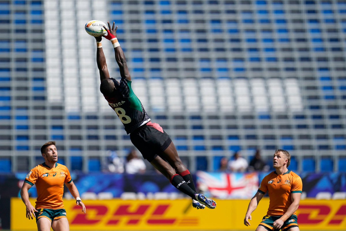 Throwing back to this HSBC series match against Australia LA 7s in 2022. Play Hard, Play Clean, Play Green. 📸license Kevin Wekesa. #roadtochallenger #roadtoparis2024