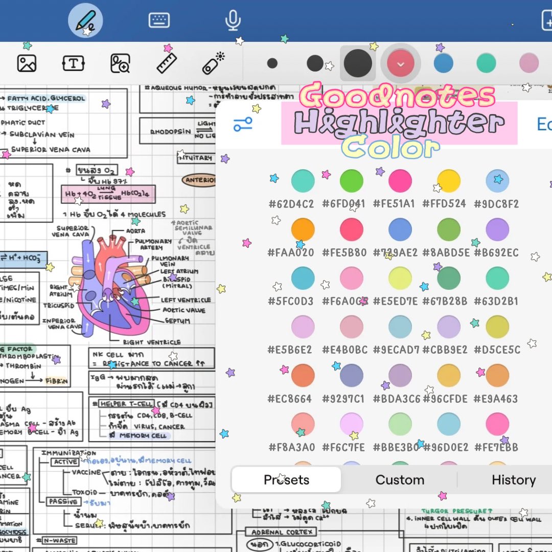 ٛ✳︎ Highlighter color <3
แจก code สีไฮไลต์ใน goodnotes 🪿🎧

(#แจกpng #goodnotes #dek67 #dek68 #dek69)