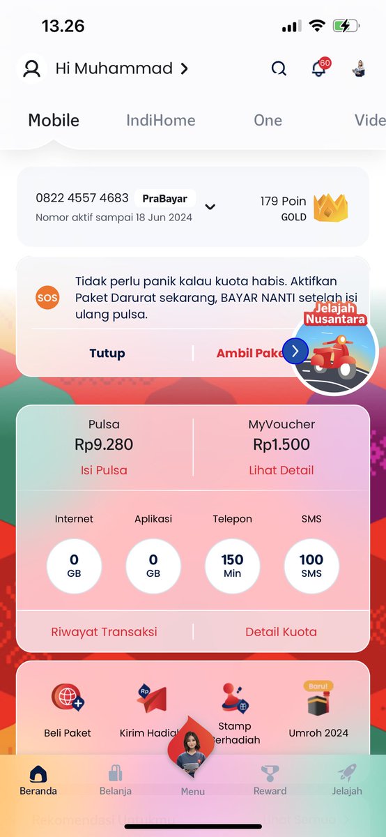 Tolong telkomsel jangan bikin ulah di bulan puasa masak baru ngisi paketan kemaren hari ini sudah habis , masa aktif 30 hari , ini masih baru kemaren sekarang sudah habis, masak 32GB dalam sehari ini kok kayal !! please tanggung jawabnya <a href="/infomalang/">Info Malang</a> <a href="/Telkomsel/">Telkomsel</a>