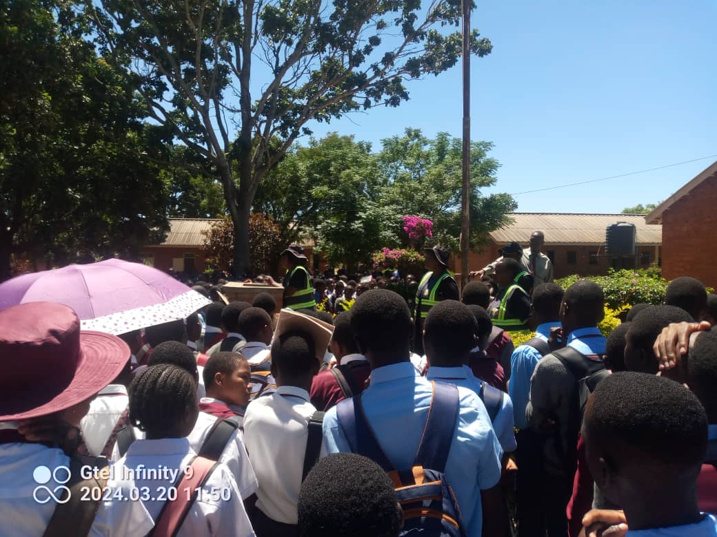 Voter Education outreach at Leopold Takawira High School in Chirumanzu