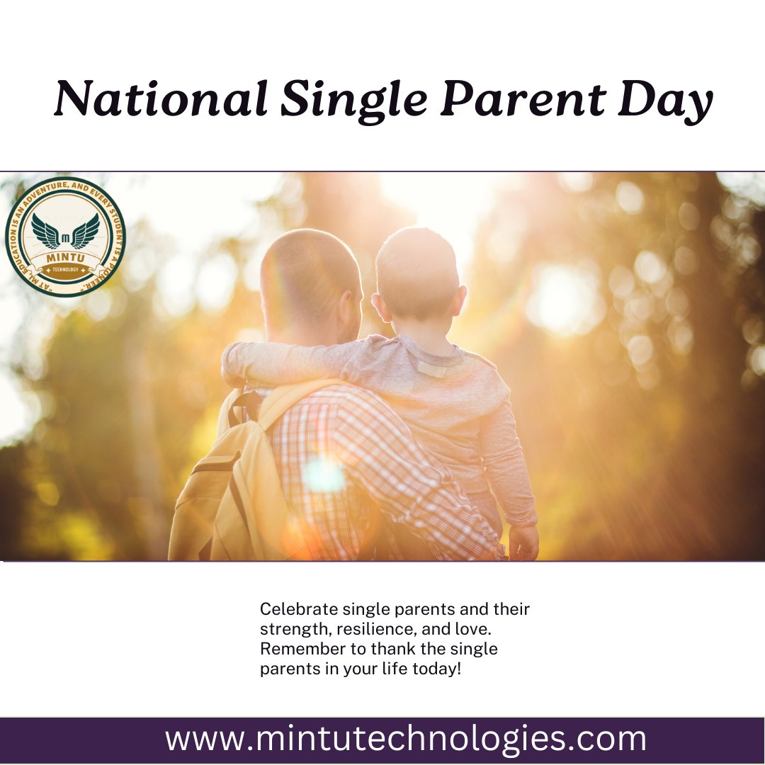 National Single Parent Day is an annual celebration dedicated to honoring the hard work, dedication, and sacrifices of single parents. It recognizes the challenges they face in raising children solo and celebrates their resilience. #SingleParentDay #SingleParenting #Parenting