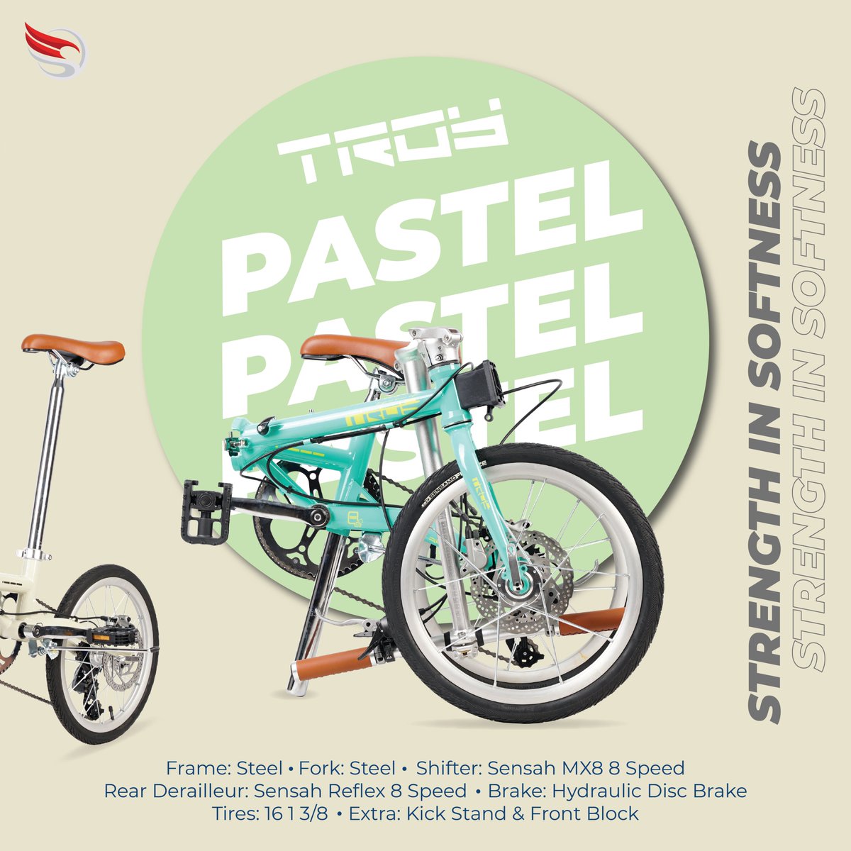 elementbikeid's tweet photo. Berbeda dari warna-warna TROY sebelumnya, kali ini kami persembahkan TROY 8 SP PASTEL COLOR EDITION!
Resmi kami rilis hari ini untuk kamu yang selalu tampil percaya diri, dan berani mengekspresikan diri. Buktikan bahwa kekuatan juga ada pada kelembutanπ#ElementBike #TroyPastel https://t.co/3kT1KX7LTj