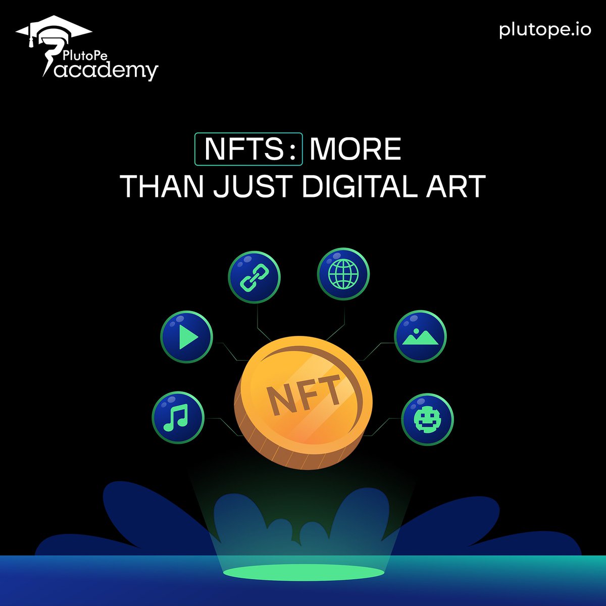 Beyond Cool Pictures: What Else Can NFTs Do? Remember trading cards you loved as a kid? Imagine those cards being digital and super unique, like having the only one in the world! That's NFTs: More Than Just Digital Art! 🤔 Think of it like this: GPay & Paytm let you pay