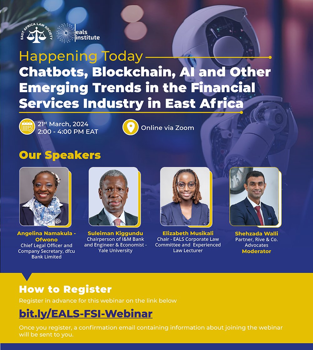 Join us today for a webinar like no other featuring top professionals sharing insights on East African financial trends. Reserve Now 👇 bit.ly/EALS-FSI-Webin…