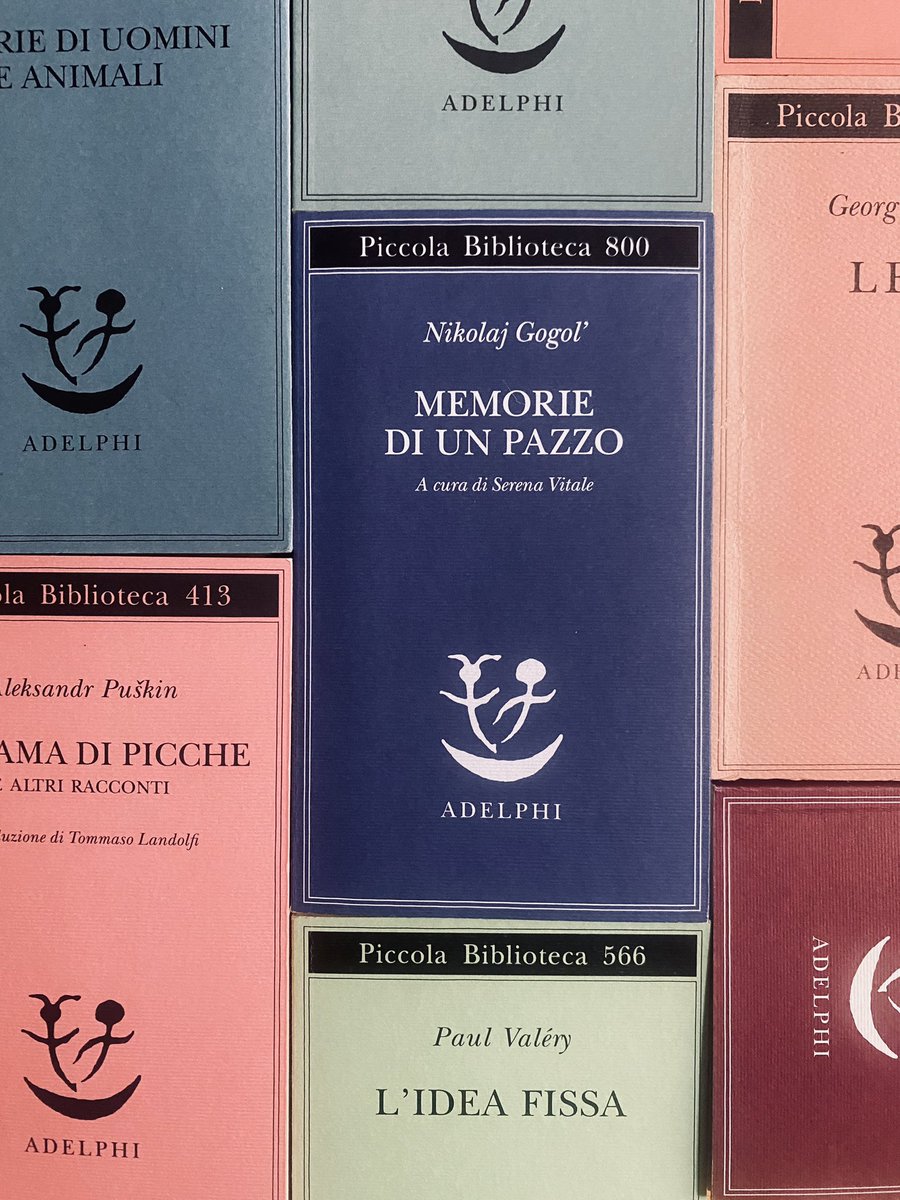 Vabbè, vabbè, silenzio! Sandro Moiso @CarmillaOnLine carmillaonline.com/2024/03/20/vab… Nikolaj Gogol' Memorie di un pazzo A cura di Serena Vitale @adelphiedizioni Piccola Biblioteca Adelphi, 800 2024, pp. 103