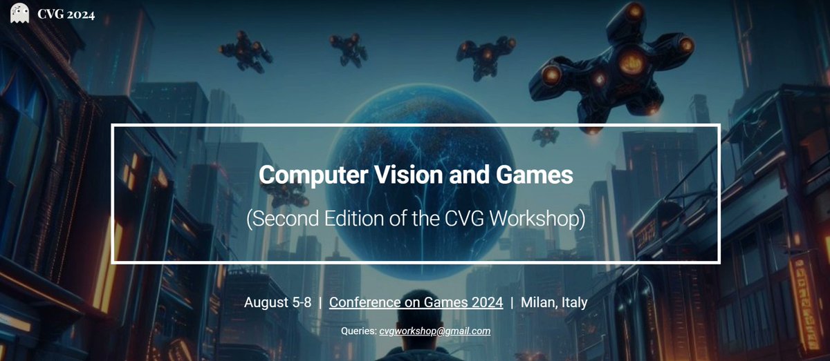 Workshops are now open for submissions! The deadline is April 28th, 2024. There are two workshops this year: 2024.ieee-cog.org/workshops/ 1. Computer Vision and Games 2. Human-AI Interaction through Play