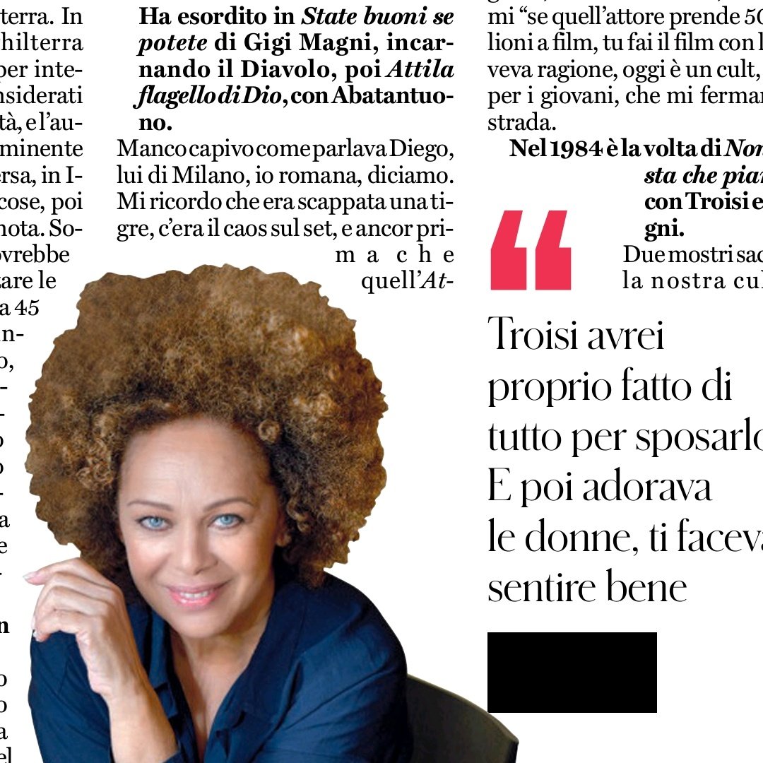 Giurata al <a href="/bifest_official/">Bif&st Bari</a>, coprotagonista con Troisi e Benigni, poi trascurata dal nostro cinema, ho intervistato l'afrolatina #IrisPeynado. Sul <a href="/fattoquotidiano/">Il Fatto Quotidiano</a> in edicola.