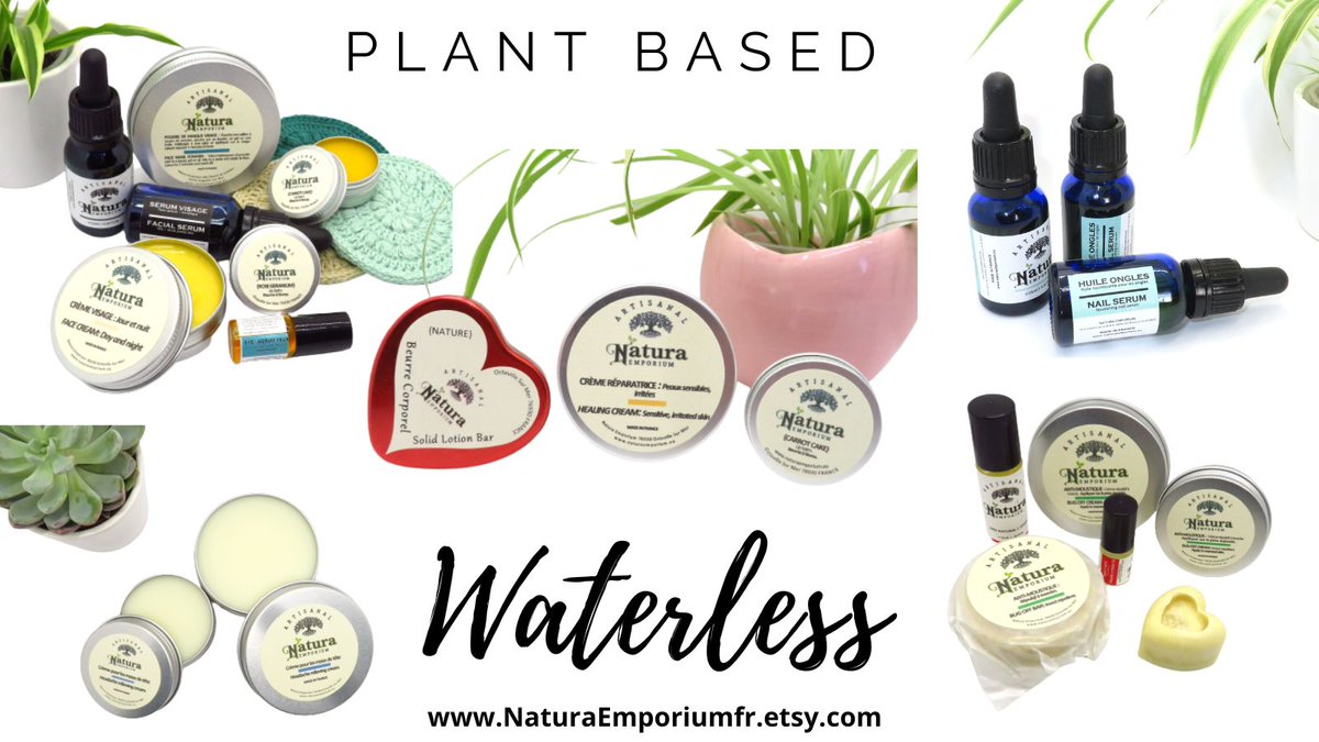 Whilst you spring clean your house, don't forget to clean out your skincare. Ditch the diluted crap and go waterless: * Concentrated - ALL product NO water * A little goes a long way * Noticeable skin/hair results naturaemporiumfr.etsy.com #earlybiz #shopindie #skincare #etsy