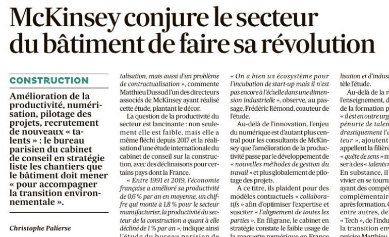 Et si la production de #logement neuf était une solution au déficit de la #France . L’ #immobilier serait un investissement pour améliorer : 
-le vivre ensemble 
-les rentrées fiscales (TVA)
-la productivité du #bâtiment . 
Une nvle feuille de route pour le ministre ? <a href="/LesEchos/">Les Echos</a>
