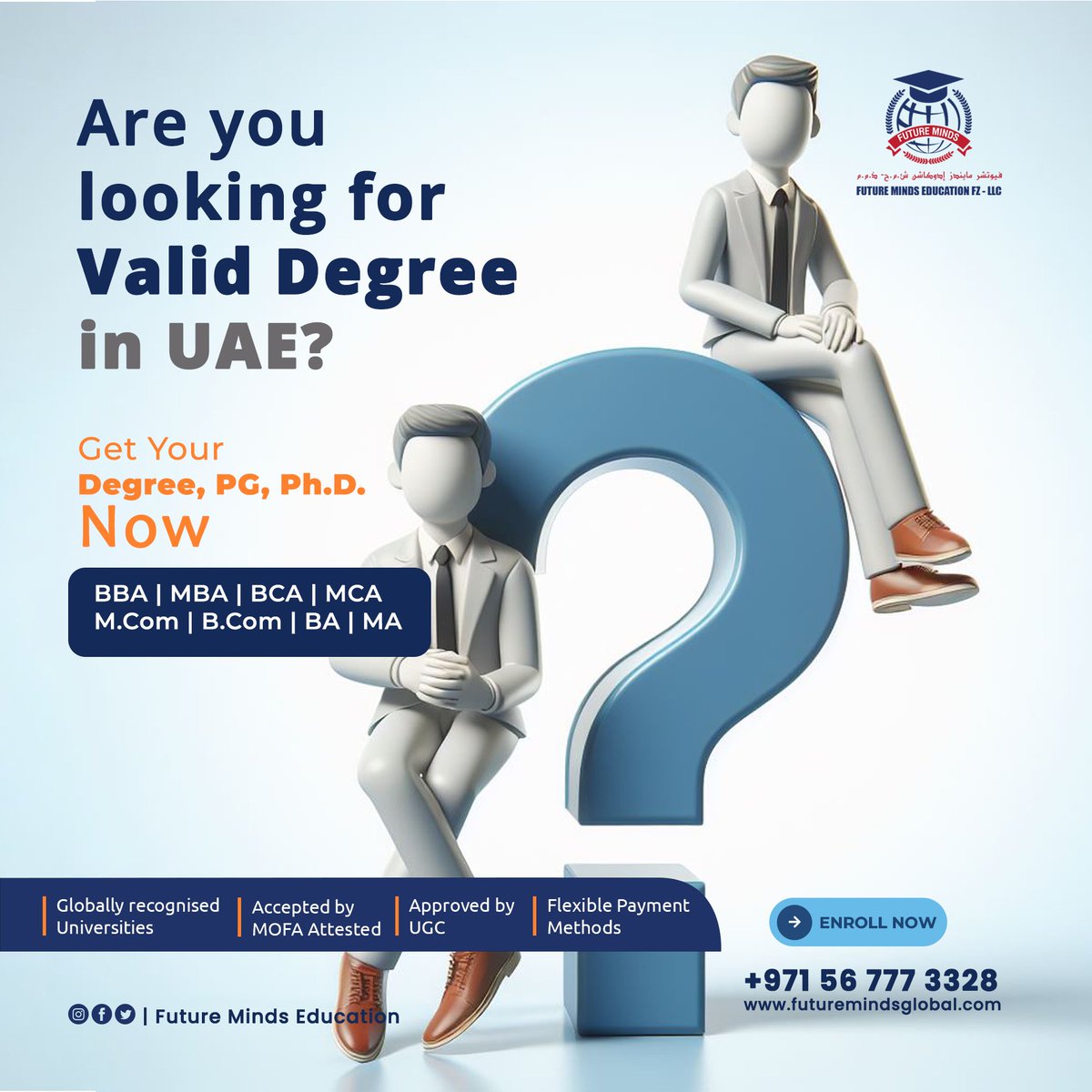 Futureminds_ae's tweet image. Our work Integrated Programs provides flexibility, convenience, and the freedom to learn at your own pace.

Enroll Now 😉

Contact us
☎: +971 56 777 3328
WhatsApp💬: wa.me/+971567773328

#Futuremindseducation  #RemoteDegreePrograms #OnlineLearningResources #DistanceEducation
