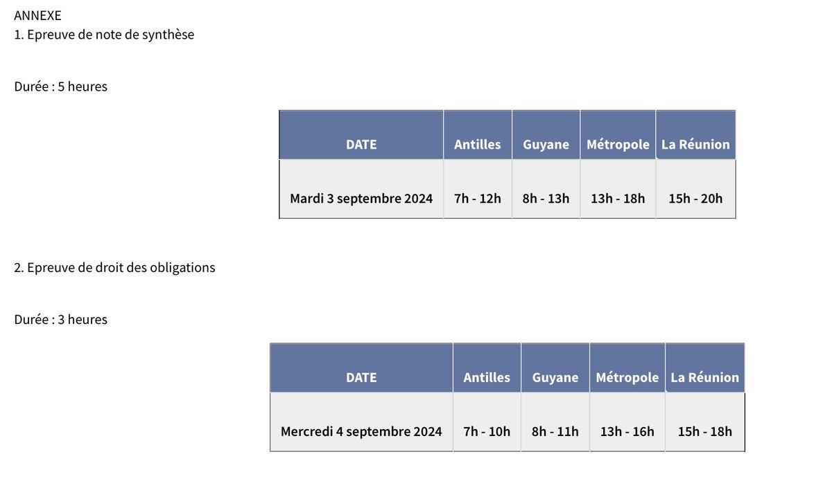 HelaineCedric's tweet photo. 🎓Les dates du CRFPA 2024 sont en ligne depuis ce matin (publication au JORF).
➡️Cette année, les épreuves commencent un mardi.
↘️Arrêté du 7 mars 2024 fixant les dates et horaires de l'examen du CRFPA, JORF 21 mars 2024 : https://t.co/i6fSv39e7v
Bon courage à tous les candidats https://t.co/1wUXqCsDAA