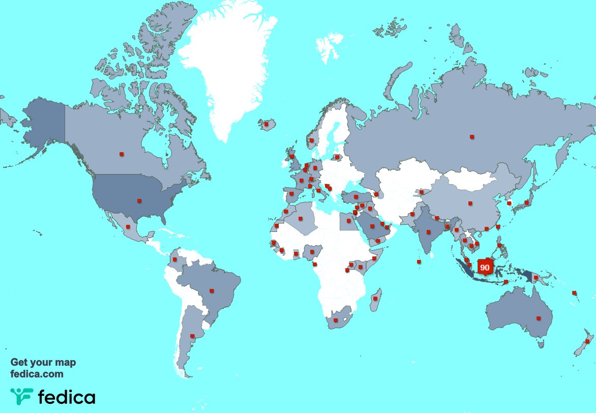 I have 4 new followers from Indonesia 🇮🇩 last week. See fedica.com/!ndyArthrunZar…