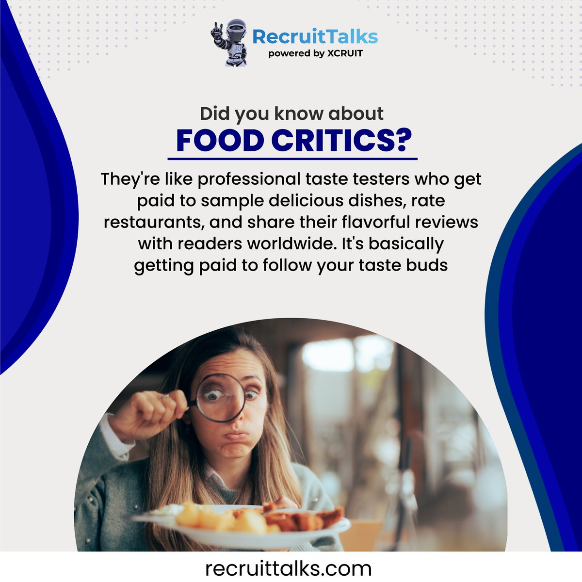 iamrecruitorr's tweet photo. Turning taste buds into cash. Just call me the CEO (Chief Eating Officer:-D
.
.
.
#Recruitorr #IAmRecruitorr #RecruitResearch #UniqueJobs #InterestingFacts https://t.co/KnIlzaZtMT