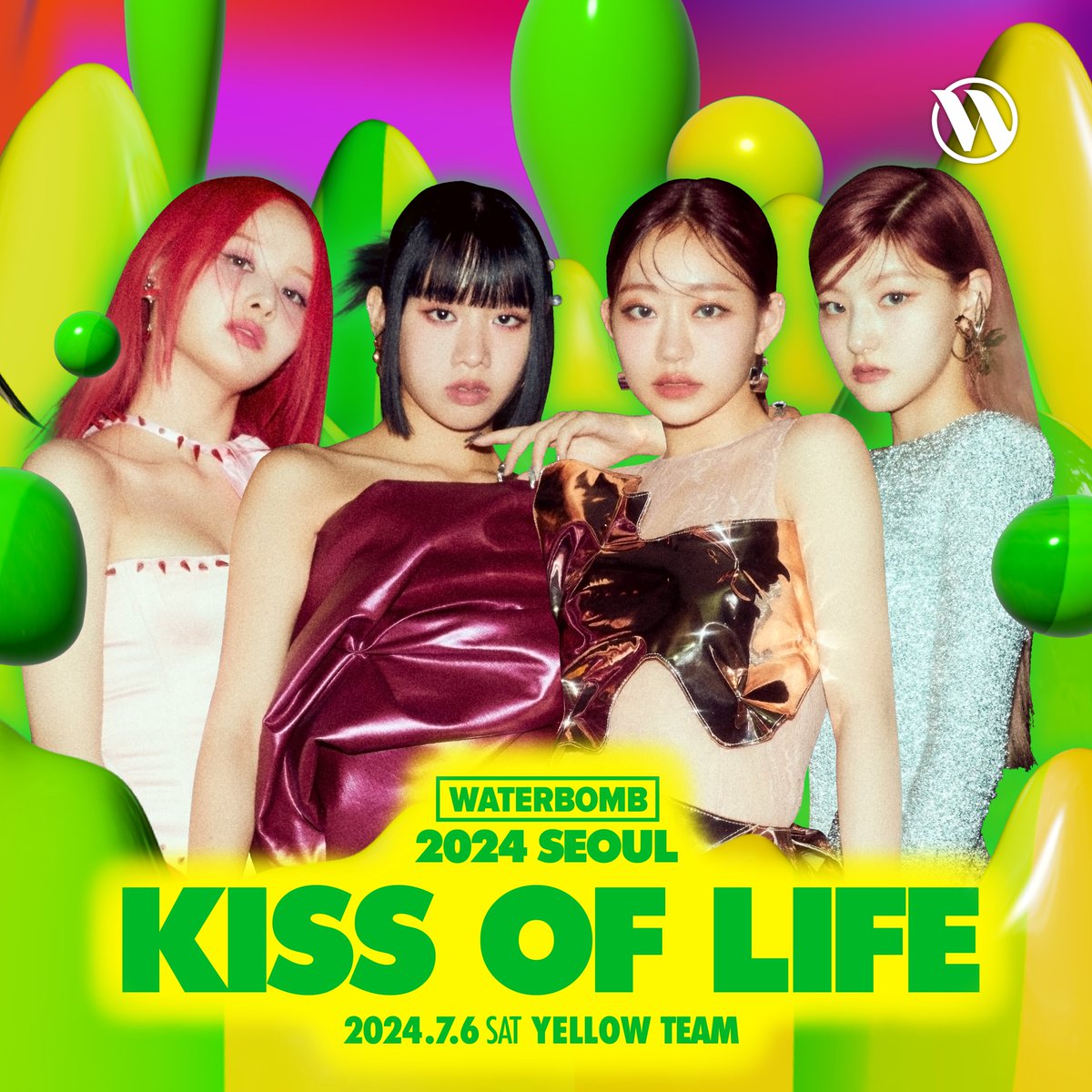 waterbomb_seoul's tweet photo. 🟡 YELLOW TEAM l 7.6(SAT)

요즘 대세 KISS OF LIFE❤️
워터밤에 불어올 새로운 바람! 느낌이 온다!

WATERBOMB SEOUL 2024
✅날짜 : 2024년 7월 5일(금) ~ 7일(일)
✅티켓 구매하��� : https://t.co/1fH0OkFFub

📌유의사항
*각 회차의 티켓이 매진되면, 별도 공지 없이 자동으로 가격이 상승된 다음 회차의 티켓이 오픈됩니다.
*티켓은 1인 4매까지 구매 가능하며, 한정 수량 조기 매진될 수 있습니다.

#WATERBOMB #WATERBOMB2024 #WATERBOMBSEOUL #KISSOFLIFE #워터밤 #워터밤2024 #워터밤서울 #키스오브라이프