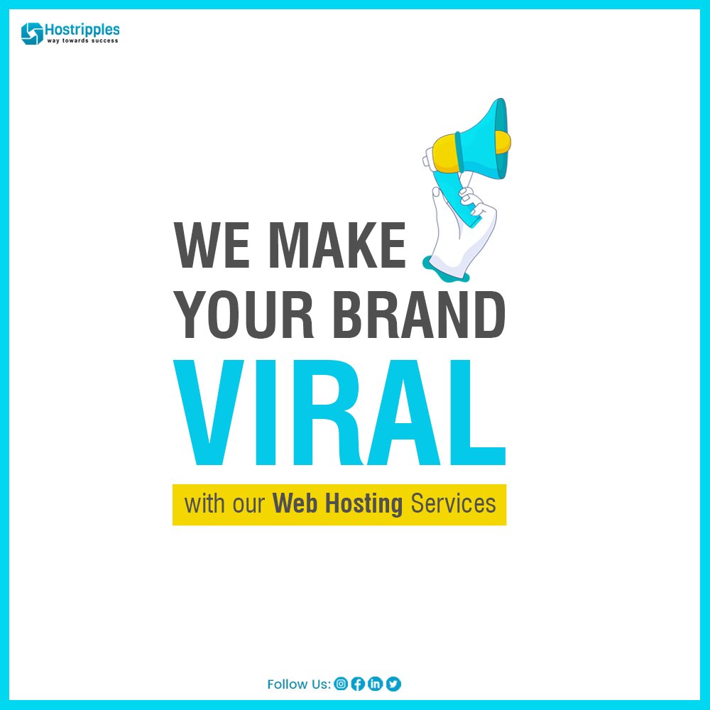 hostripples's tweet image. "Let us make your business go viral with our top-notch web hosting services! 

🚀 Boost your online presence and reach new heights with us today. 

#ViralBusiness #WebHosting #OnlinePresence #GrowYourBrand #DigitalMarketing #TechSolutions #BoostYourBusiness #SmallBizSuccess"