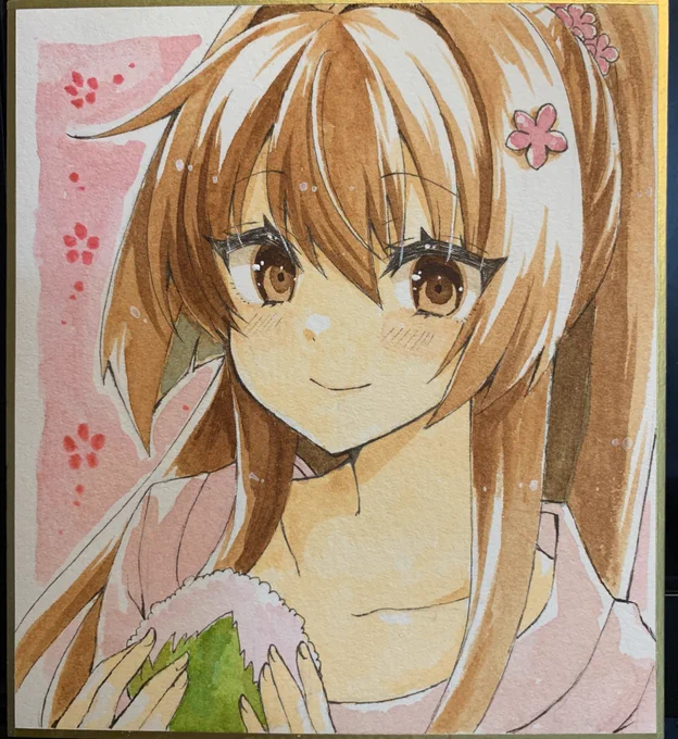 アナログ慣れてきたぞう٩( 'ω' )و透明水彩大和おねいちゃんです 