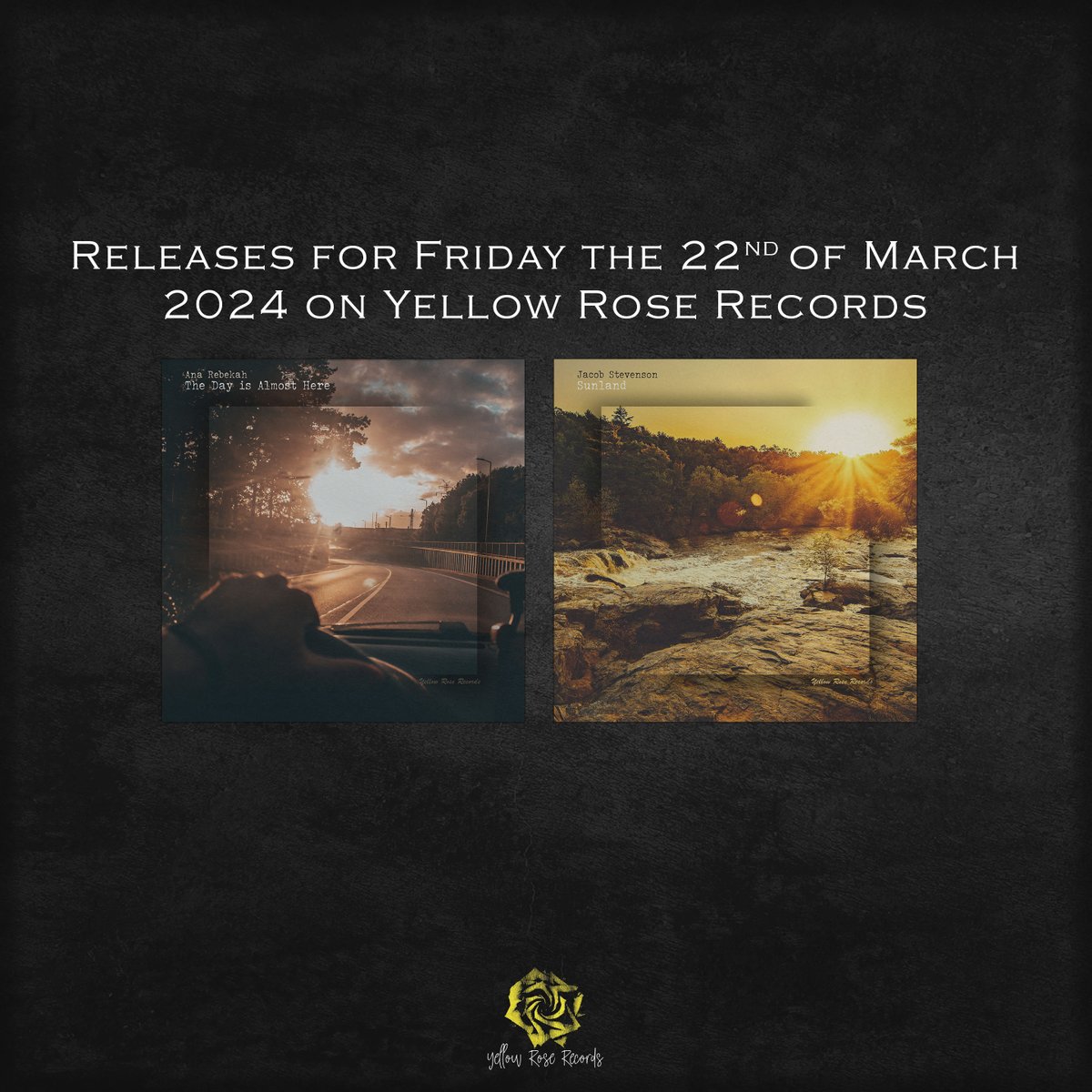 We are proud to present another amazing batch of releases coming out tomorrow! Ana Rebekah - The Day is Almost Here Jacob Stevenson - Sunland #ModernClassical #Contemporary #Relaxing #Peaceful #Calm