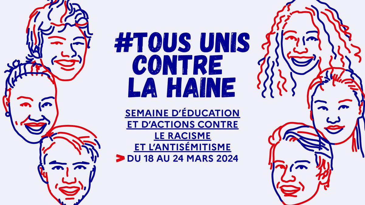 Comment lutter contre le racisme et l'antisémitisme à l'école ? 

Les ressources issues des séminaires nationaux et les enregistrements des conférences : des outils pour s'informer et se former, pour tous les personnels
▶ eduscol.education.fr/1692/agir-cont… 

#TousUnisContreLaHaine